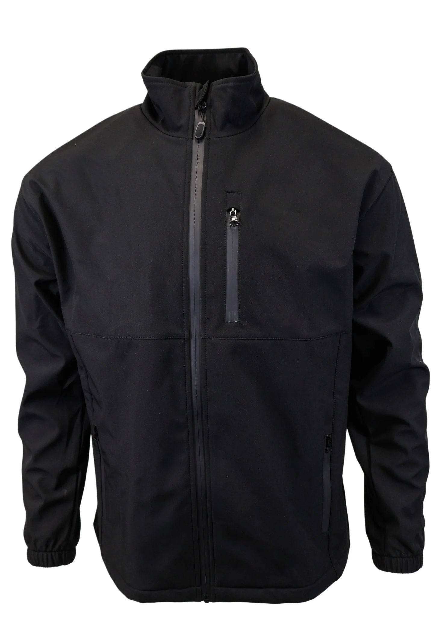 Solid Black Premium Tactical Hunting Jacket – Windbreaker & Waterproof Rain Gear