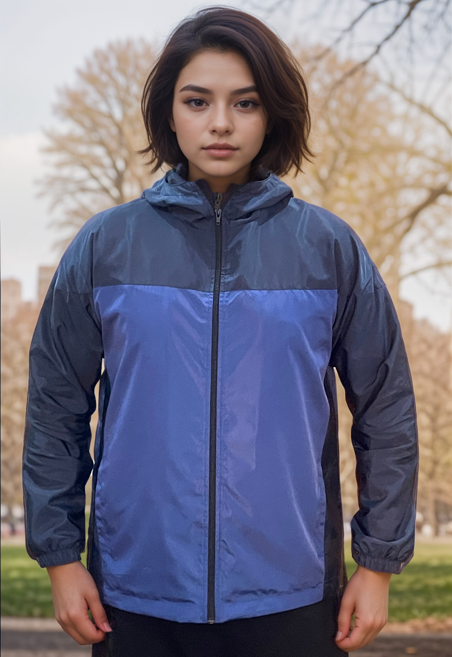 Two Tone Waterproof Windbreaker Pullover Jacket – Best Stylish Rain Gear